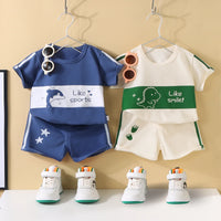 Kids Cotton Cartoon Summer 2-Piece Outfit Set