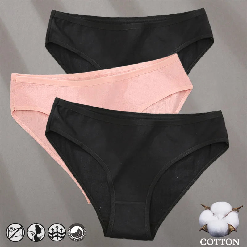Bragas de Algodón Jacquard Hipoalergénicas para Mujer