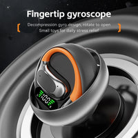 M113 Air Conduction Smart Noise Cancelling Sports Earphones Rotatable Design Wireless Earbuds with Convenient Lanyard (Orange)