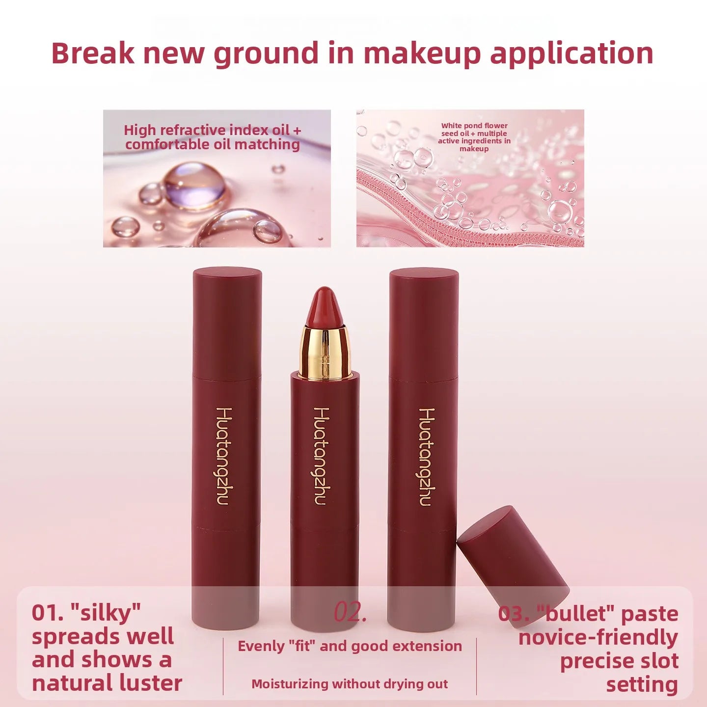 3-in-1 Multi-Use Makeup Stick — Lipstick, Blush & Eyeshadow, Luminous Matte Finish