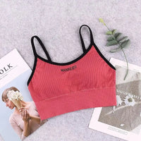 Women's Cotton Sports Bra | Soft Crop Top Tube Bra for Gym & Everyday Comfort