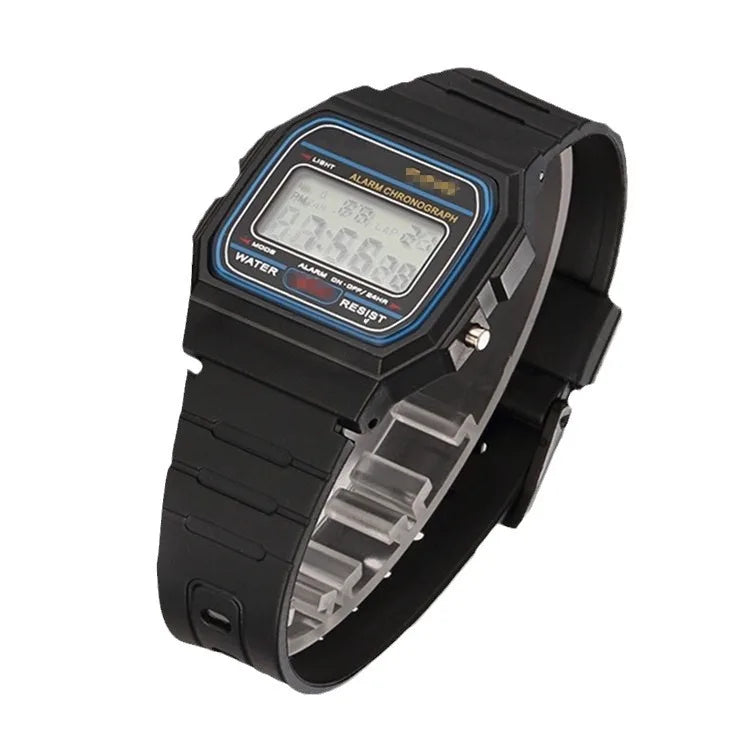 BN-F91 Harajuku Style Digital Watch – Acrylic Band, Luminous, Unisex Fashion Watch
