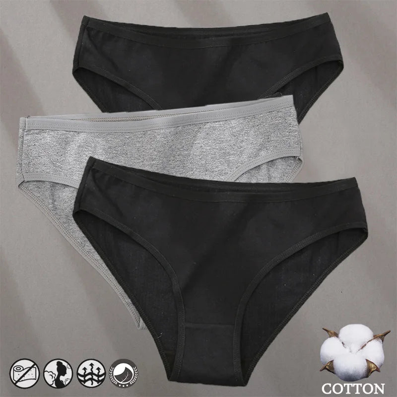 Bragas de Algodón Jacquard Hipoalergénicas para Mujer
