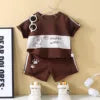 Kids Cotton Cartoon Summer 2-Piece Outfit Set