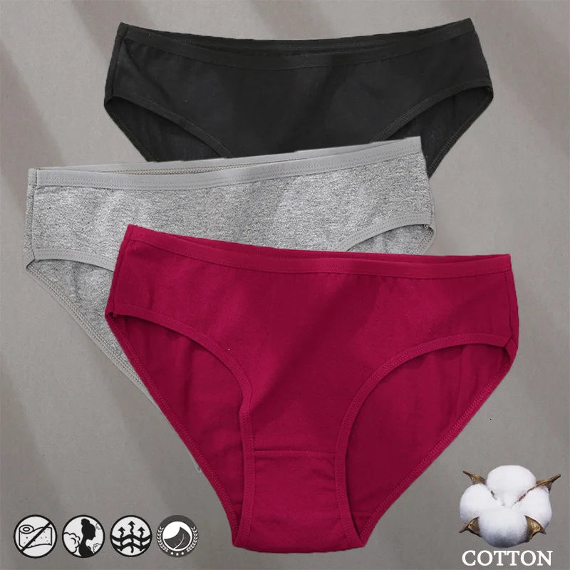 Bragas de Algodón Jacquard Hipoalergénicas para Mujer