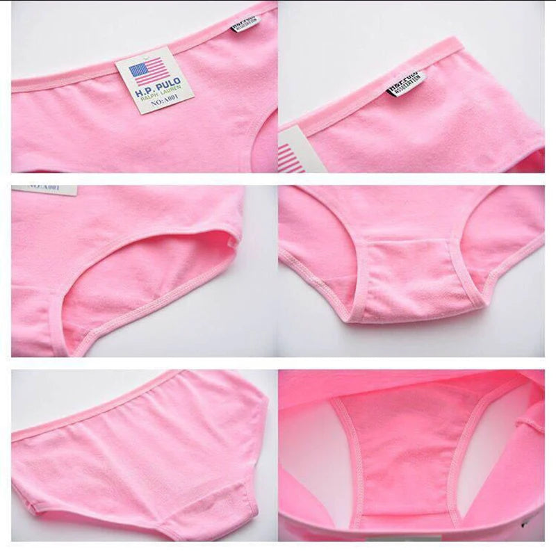 Set de 3 Panties de Algodón - Ropa Interior de Talle Medio Tallas Plus