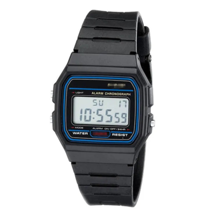 BN-F91 Harajuku Style Digital Watch – Acrylic Band, Luminous, Unisex Fashion Watch