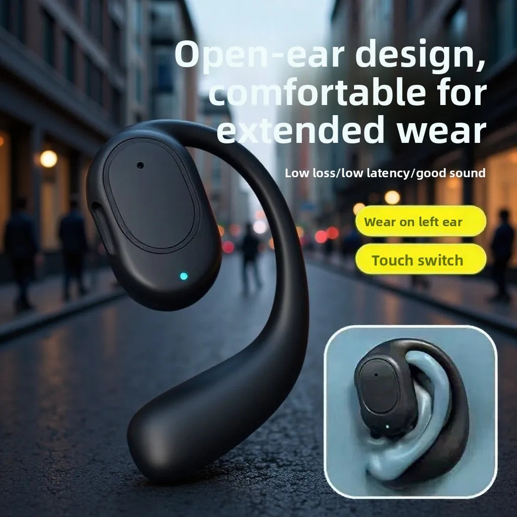 Open Type Non-Ear New Bone Conduction Sports Business Ear-Hanging OWS Wireless for 5.0 LED JL Life Waterproof Headset