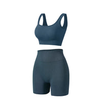 Women's Sports Bra & High-Cut Bikini Set – Wire-Free Padded Yoga Set