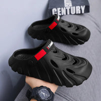 Men's Sporty Lightweight EVA Slippers - Closed Toe Non-Slip Summer Shoes