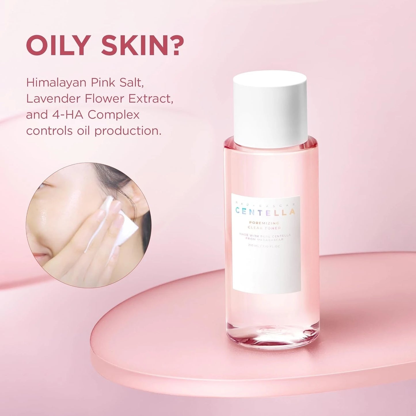 Pore-Minimizing Korean Face Toner — Himalayan Salt & Centella Asiatica, Hyaluronic Acid, 210ml
