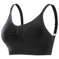 Plus Size Deep Cup Seamless Bra – Wire-Free Back Fat Coverage Full Support