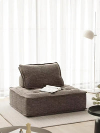 AOMISI Modular Velvet Sofa - Minimalist Square Sectional