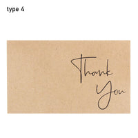 30PCS Online Retail Cardstock Package "Thank You For Your Order" Postcards Greeting Labels Kraft Paper Cards Express Appreciate