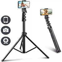 Five Section Phone Selfie Stick Tripod Suitable for Mobile Phone Cameras Holder Stand Opp Bag 300 Portable 1.6 Meter 160cm Black