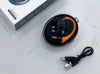 M113 Air Conduction Smart Noise Cancelling Sports Earphones Rotatable Design Wireless Earbuds with Convenient Lanyard (Orange)
