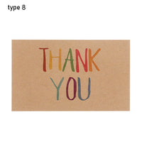 30PCS Online Retail Cardstock Package "Thank You For Your Order" Postcards Greeting Labels Kraft Paper Cards Express Appreciate