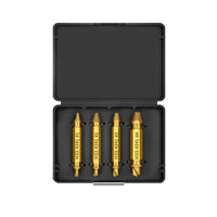 Double-Ended Broken Screw Extractor Set | 4-Piece HSS 4341