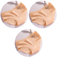 Set de 3 Panties de Algodón - Ropa Interior de Talle Medio Tallas Plus