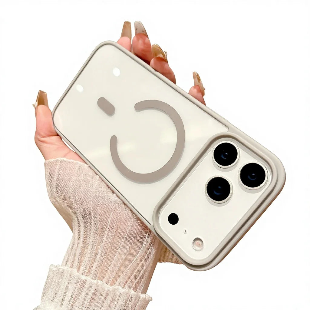 Transparent Magnetic iPhone Case – MagSafe Compatible, Anti-Drop TPU | iPhone 13 to 17 Pro Max