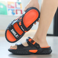 Men's Thick Sole Sport Slides - Waterproof Non-Slip Summer Sandals
