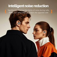 M113 Air Conduction Smart Noise Cancelling Sports Earphones Rotatable Design Wireless Earbuds with Convenient Lanyard (Orange)