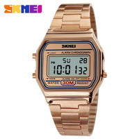 SKMEI 1123 Men's Slim Digital Watch – Perfect Gift for Him | Stainless Steel, Waterproof