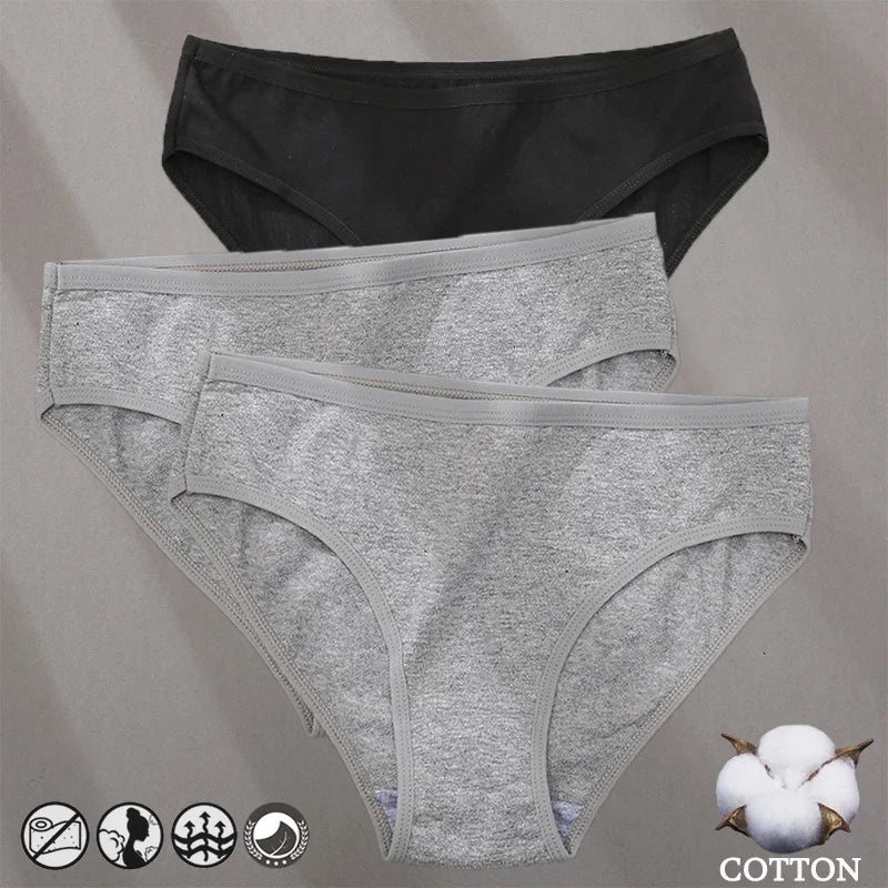 Bragas de Algodón Jacquard Hipoalergénicas para Mujer
