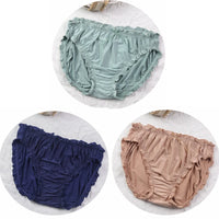 3-Pack Plus Size Ice Silk Modal Briefs – Soft High-Elasticity Women's Underwear (4XL–6XL)