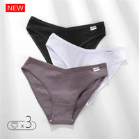 Set de 3 Panties de Algodón - Ropa Interior Cómoda FINETOO M-4XL