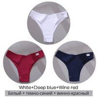 Set de 3 Panties de Algodón Hipoalergénico sin Costuras para Mujer