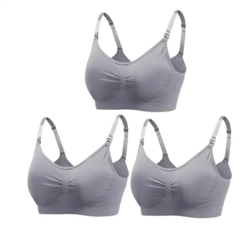 Nursing Bras for Breastfeeding Women – 3-Pack Seamless Maternity Bra (S–4XL)