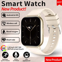 LIGE Y28 Smart Watch | 1.83" HD Bluetooth Calling Heart Rate Sleep Monitor Fashion Smartwatch for Android & iOS