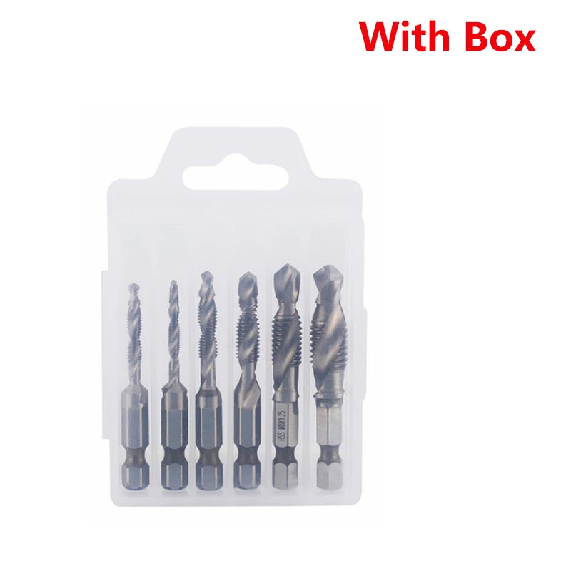 HSS Titanium Metric Tap Drill Bits Set | M3–M10 Thread Taps
