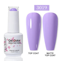 No-Wipe Top Coat & Sticky Base Coat UV Gel Polish — Long-Lasting, MSDS Certified, 15ml