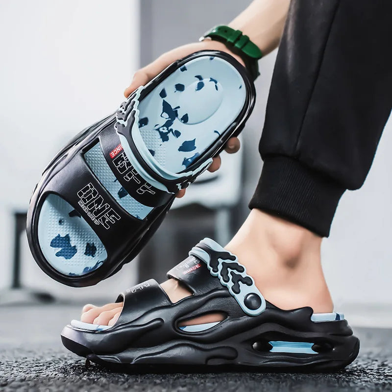 Men's Cloud Comfort Slide Slippers - EVA Platform Beach Shoes