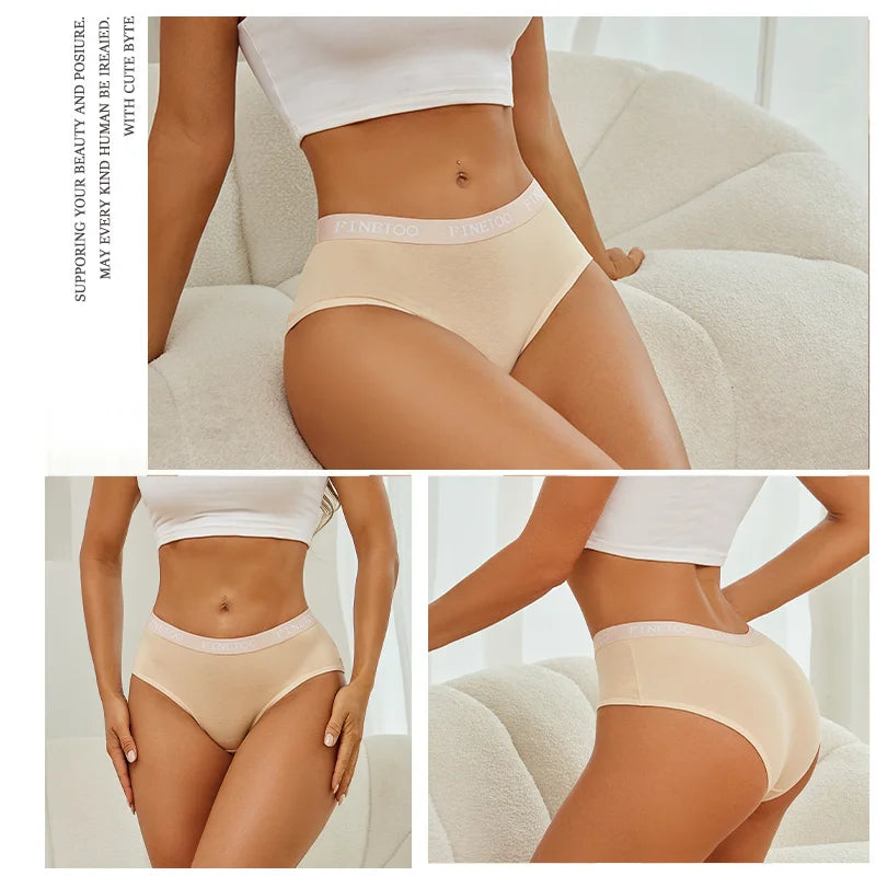 Set de 3 Panties de Algodón con Cinturón de Letras - Ropa Interior Sexy