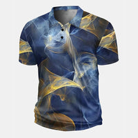 Men's 3D Print Short Sleeve Polo Shirt — Streetwear, Casual & Cool