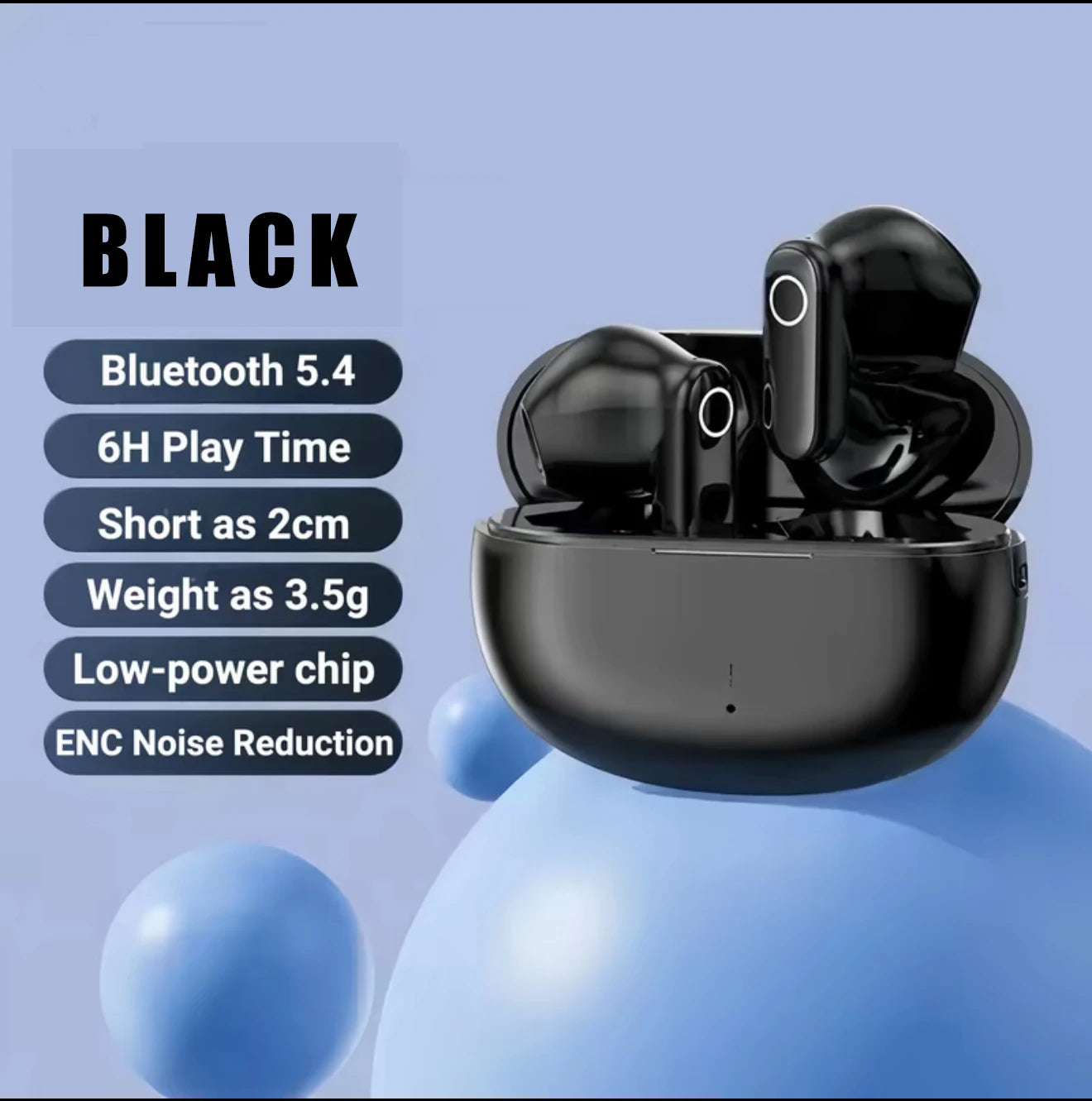 Mini ANC TWS Earbuds – Hi-Fi Sound, NFC Pairing, Alexa Support & Waterproof for Sport & Office