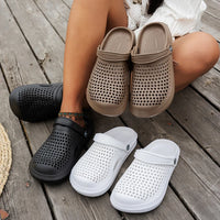 Women's Breathable EVA Flat Sandals | Hollow Out Non-Slip Beach Clogs | US 5–10.5