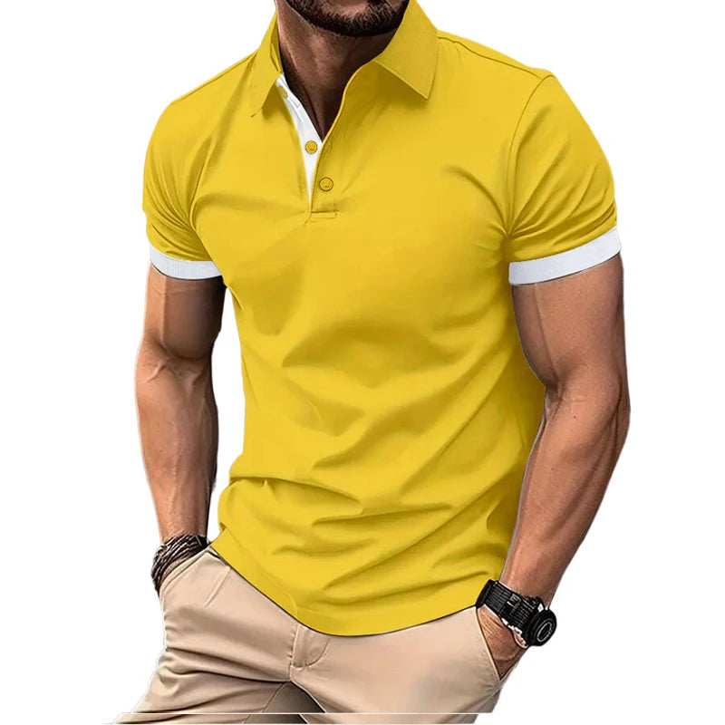 Lightweight Lapel Polo Shirt | Men’s Breathable Short Sleeve Summer Tee | M–5XL