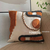Bohemian Embroidered Pillow Cover - Geometric Tassel Cushion Case