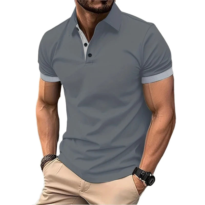 Lightweight Lapel Polo Shirt | Men’s Breathable Short Sleeve Summer Tee | M–5XL