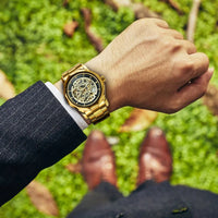 WINNER Luxury Retro Skeleton Automatic Mechanical Watch for Men Luminous Hands Stainless Steel Strap Business Mens Watches Gifts