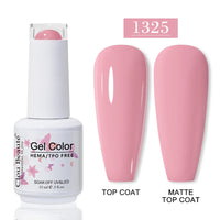 No-Wipe Top Coat & Sticky Base Coat UV Gel Polish — Long-Lasting, MSDS Certified, 15ml