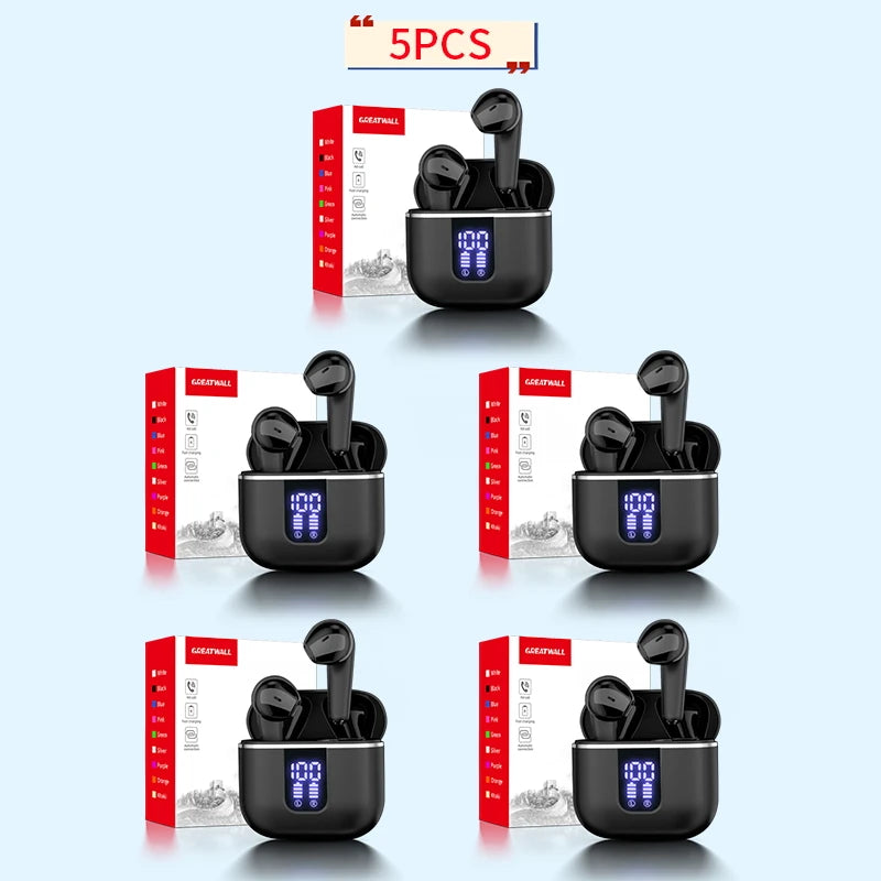 GREATWALL  New High-end Temperament Wireless Bluetooth 5.3 Headphones, Smart Digital Display, Wireless 5.3 HIFI High-fidelity