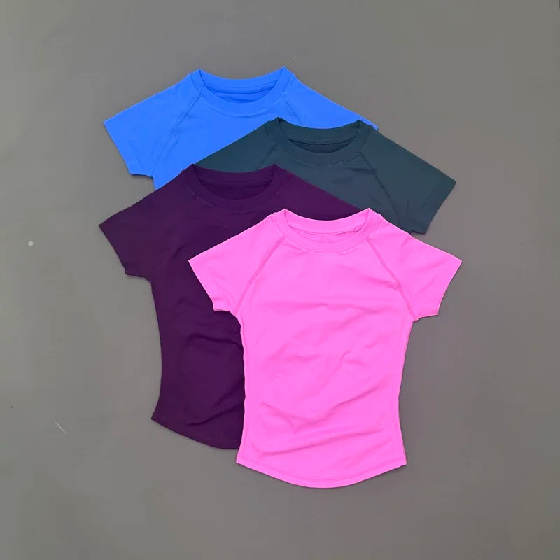 Women's Quick-Dry Sport T-Shirt – Short Sleeve Breathable Top for Yoga, Gym & Running | Slim Fit Activewear