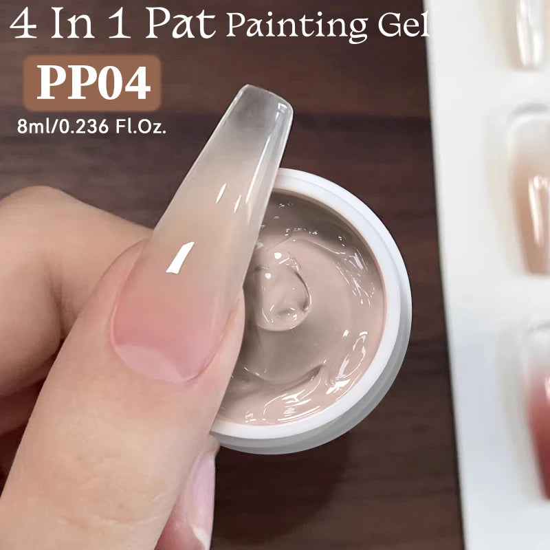 UR Sugar Nude Pink 4-in-1 Pat Gel – Gradient, Stamping, Painting & Liner | UV/LED | 8ml