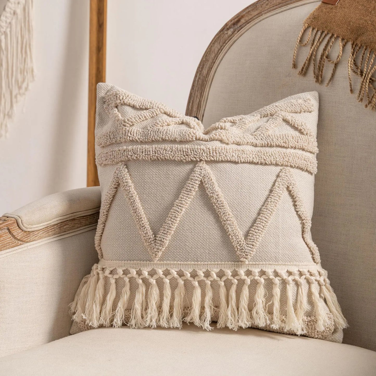 Modern Loop Yarn Knit Pillow Cover | Minimalist Textured Cushion Case