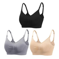 Nursing Bras for Breastfeeding Women – 3-Pack Seamless Maternity Bra (S–4XL)